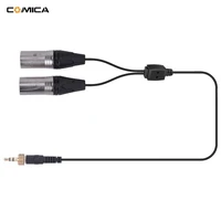 comica cvm ds xlr 3 5 mm trs to dual xlr stereo audio output cable for comica wireless lavalier lapel microphone system