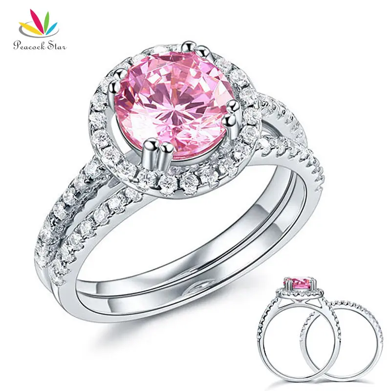 Набор серебряных колец с павлином и звездой 2 карата|jewelri|jewelry mannequinjewelry plus |