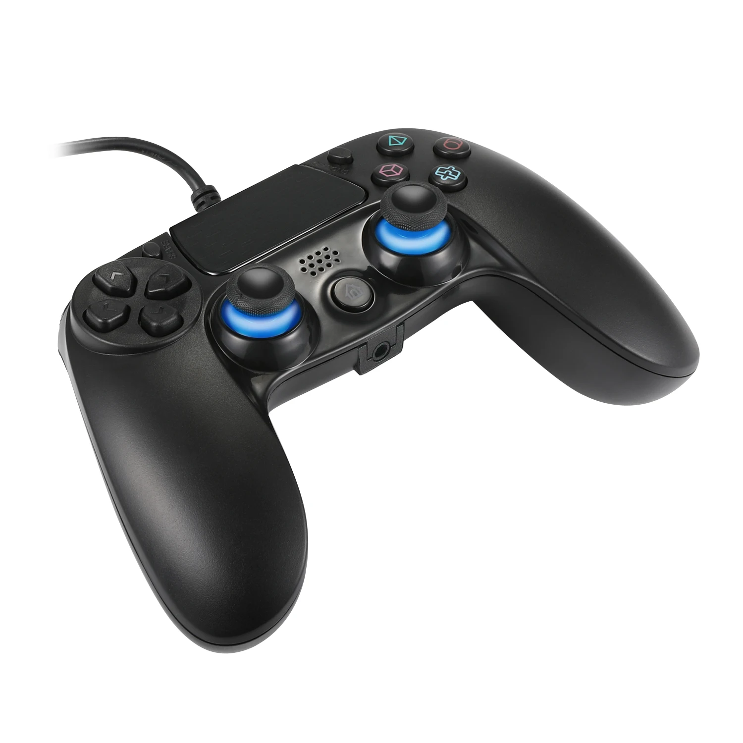 PS4 Геймпад, Двойной вибрации USB проводной PS4 контроллер с 3,5 мм разъем для наушников и 2,5 м кабель для sony PS4/PS3/PC