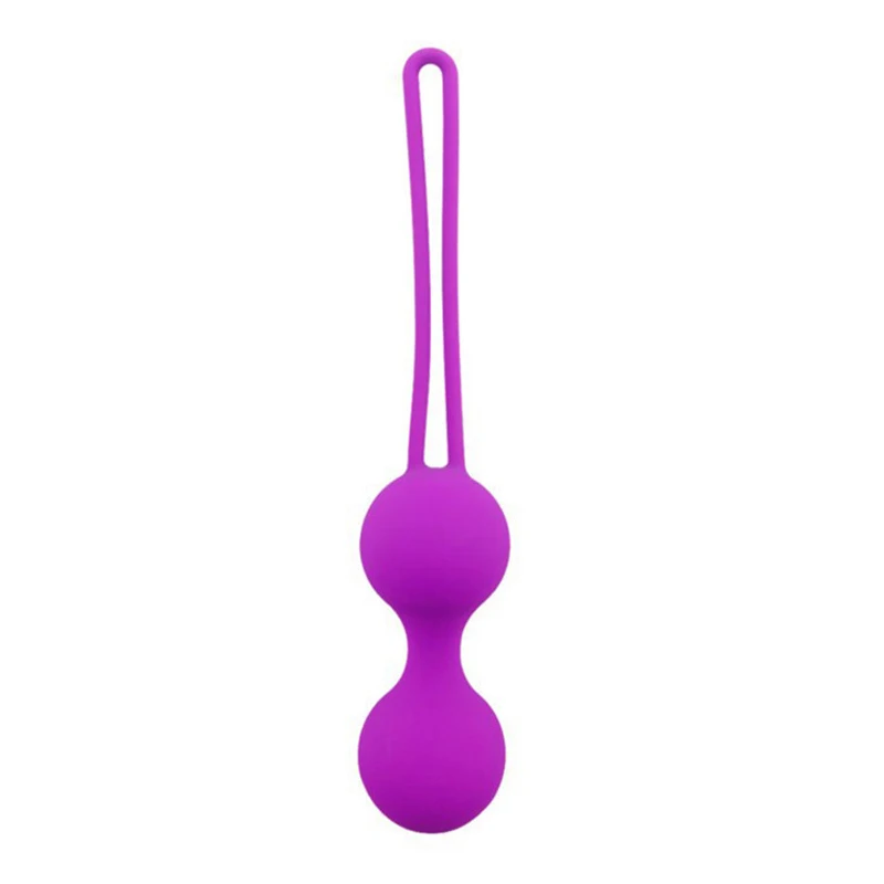 Small 2 balls purple HIMABM силикатный гель для вагины мяч для гимнастического зала Женский Кегеля Вес Кегеля акцизная мяч Йони яйцо вагинальные мяч мышцы тазового дна - Цвет: Small 2 balls purple