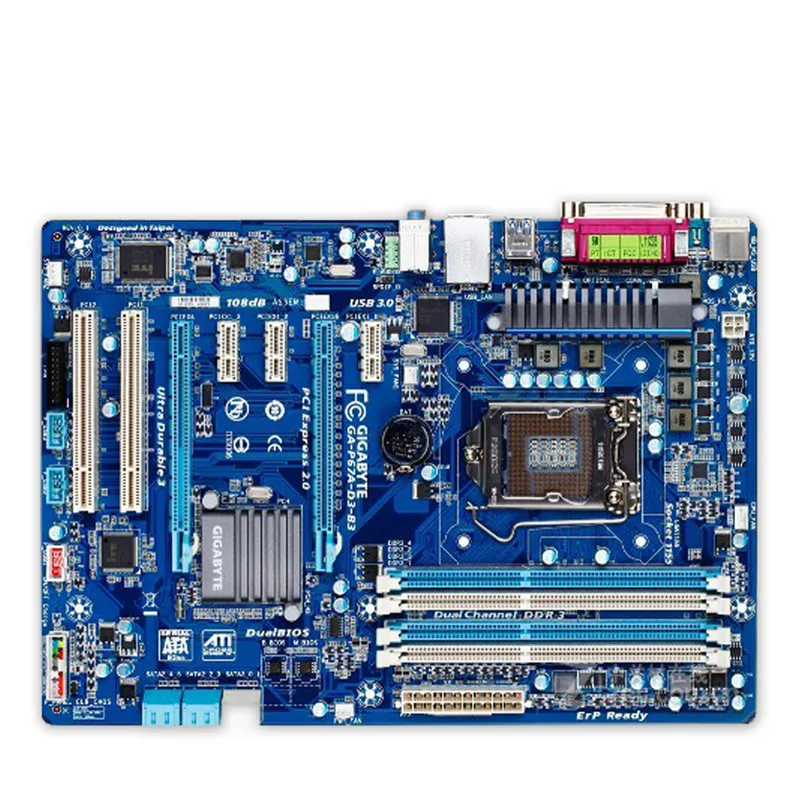 Для Gigabyte GA-P67A-D3-B3 оригинальная б/у настольная материнская плата P67A-D3-B3 P67 LGA 1155 i3 i5 i7