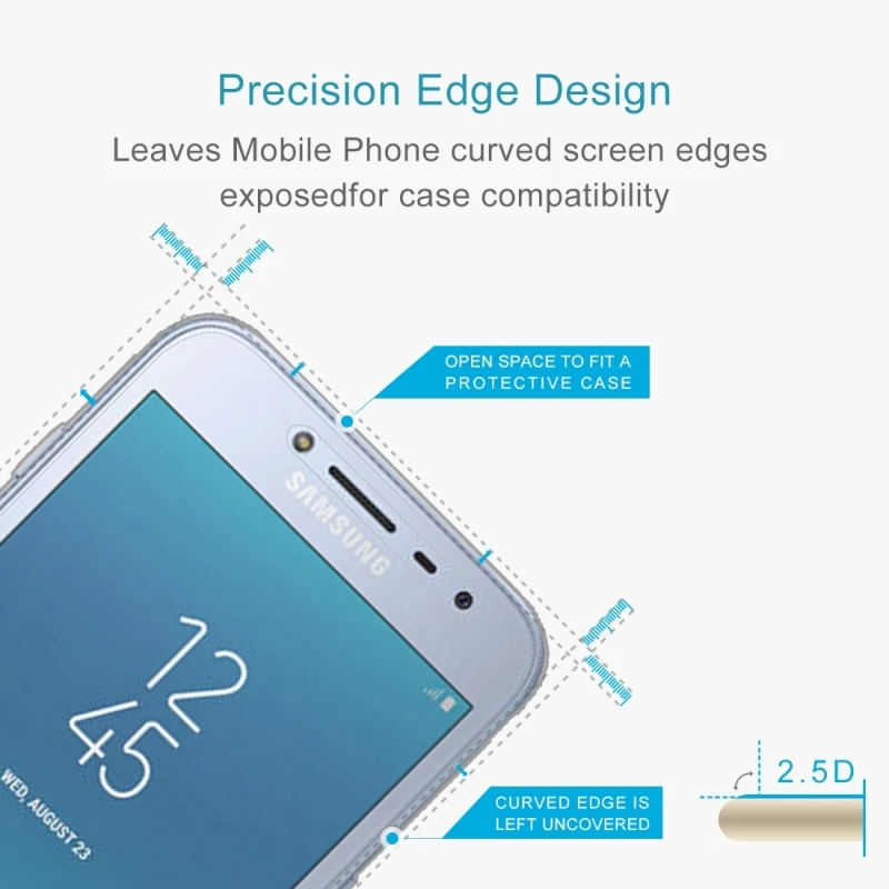 For Galaxy J2 Pro J1 Mini J710 J5 S9 A8+Prime C7 Note 9 9H Surface Hardness 2.5D Explosion-proof Tempered Glass Screen Film | Мобильные