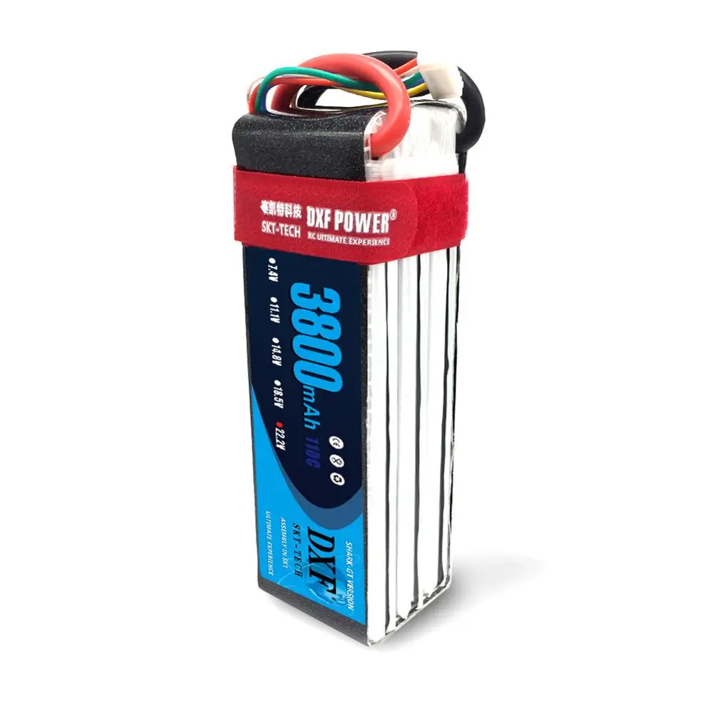 DXF Lipo батарея 6S 22 2 V 3800MAH 110C MAX220C T/XT60 LiPo RC для Rc вертолета автомобиля лодки дрона