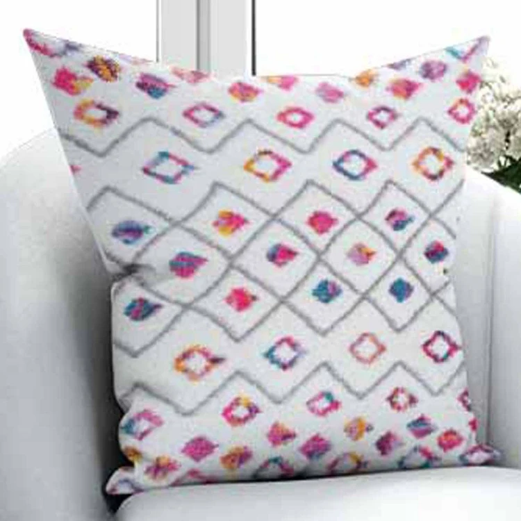 Еще серый оранжевый синий цвет: желтый килим Nordec с геометрическим узором в