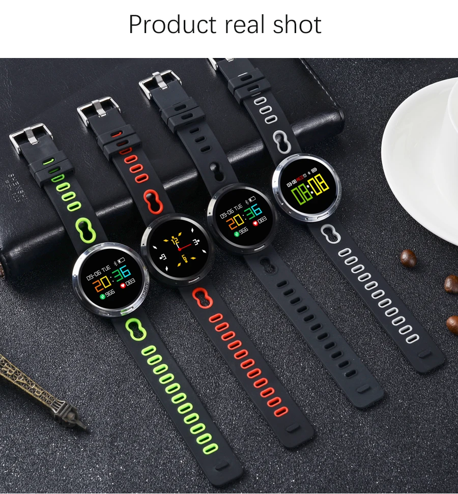 LIGE мужские часы цветной OLED водонепроницаемый tuch экран Smartwatch пульсометр кровяное давление Шагомер фитнес кровяное давление