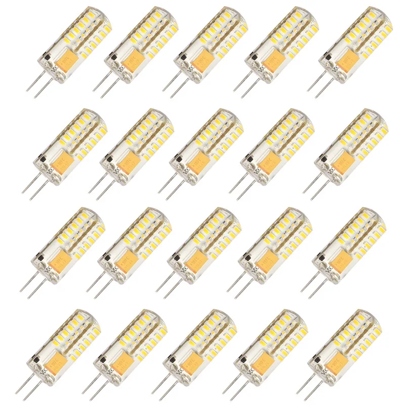 20 шт./лот 48 светодиодов G4LED Лампа dc 12 В 4 Вт Светодиодная лампа 3014SMD светодиодная
