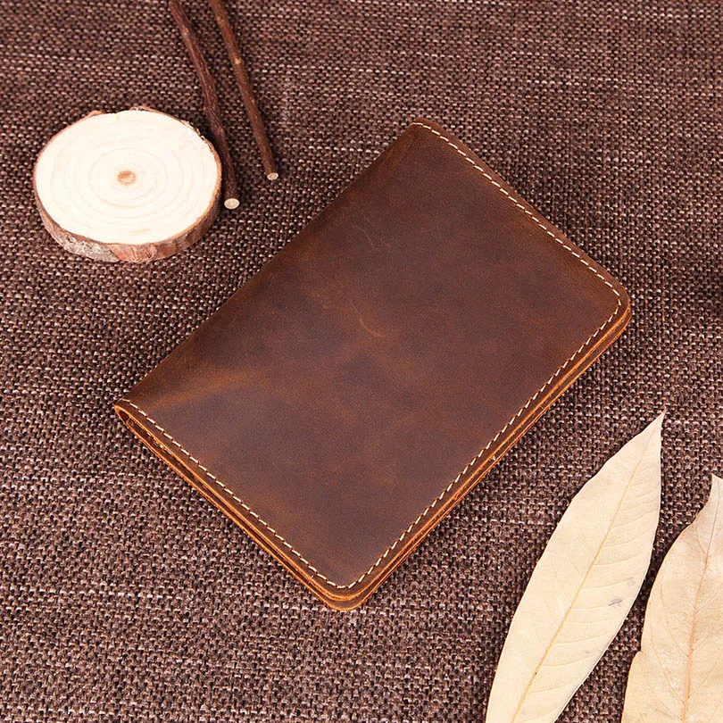 Мужской кошелек из 100% натуральной кожи с держателем для монет Crazy Horse винтажный