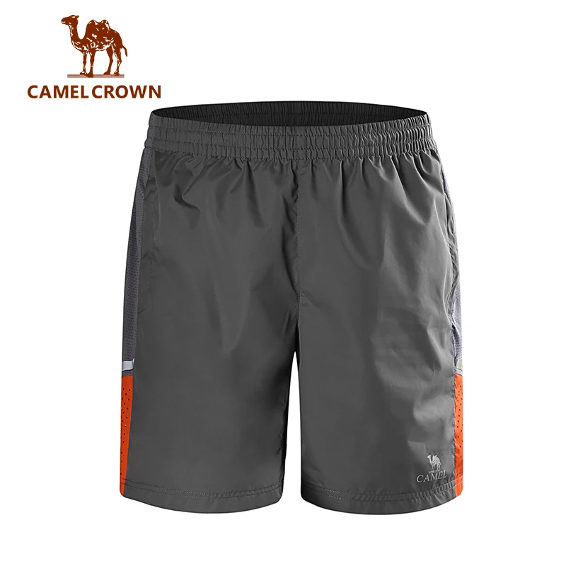 CAMEL мужские спортивные шорты для бега, бега, фитнеса, бейсбола, баскетбола, тенниса, свободные карманы, плюс размер, для тренировок на открытом воздухе - Цвет: 113Gray
