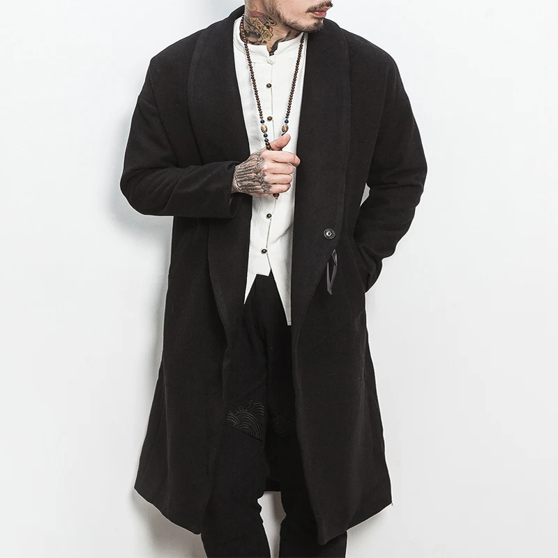 Mrdonoo 2017 КИТАЙСКИЙ штормовка человек в длинный участок Корейском стиле мужская