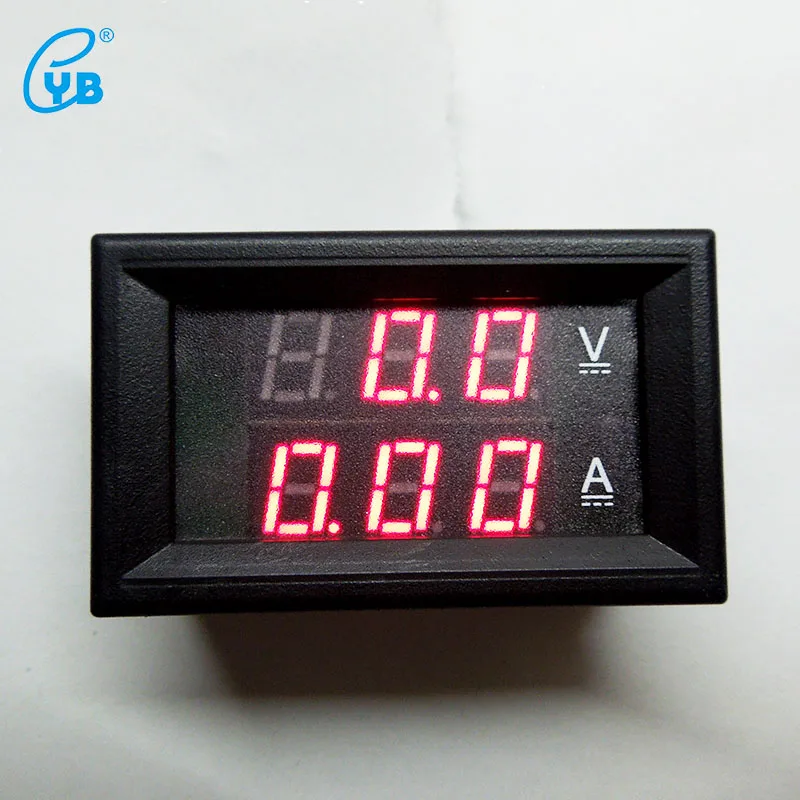 YB27VA DC0 100V/100A DC измеритель напряжения Амперметр Вольтметр СВЕТОДИОДНЫЙ Цифровой