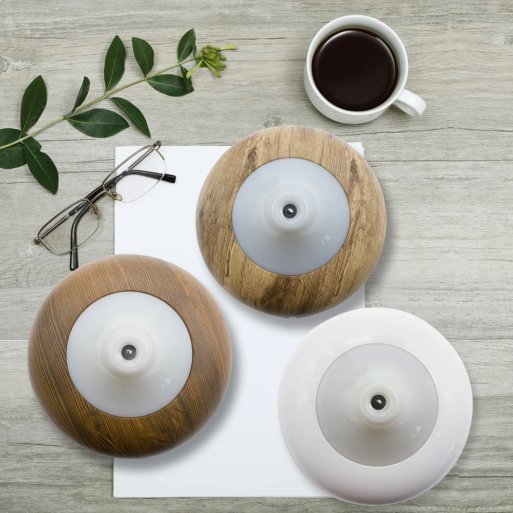 FUNHO 400ml USB Aroma Diffuser Essential Oil Aromatherapy Air Humidifier Wood Grain Mist Maker LED Color Night Light Housing | Бытовая