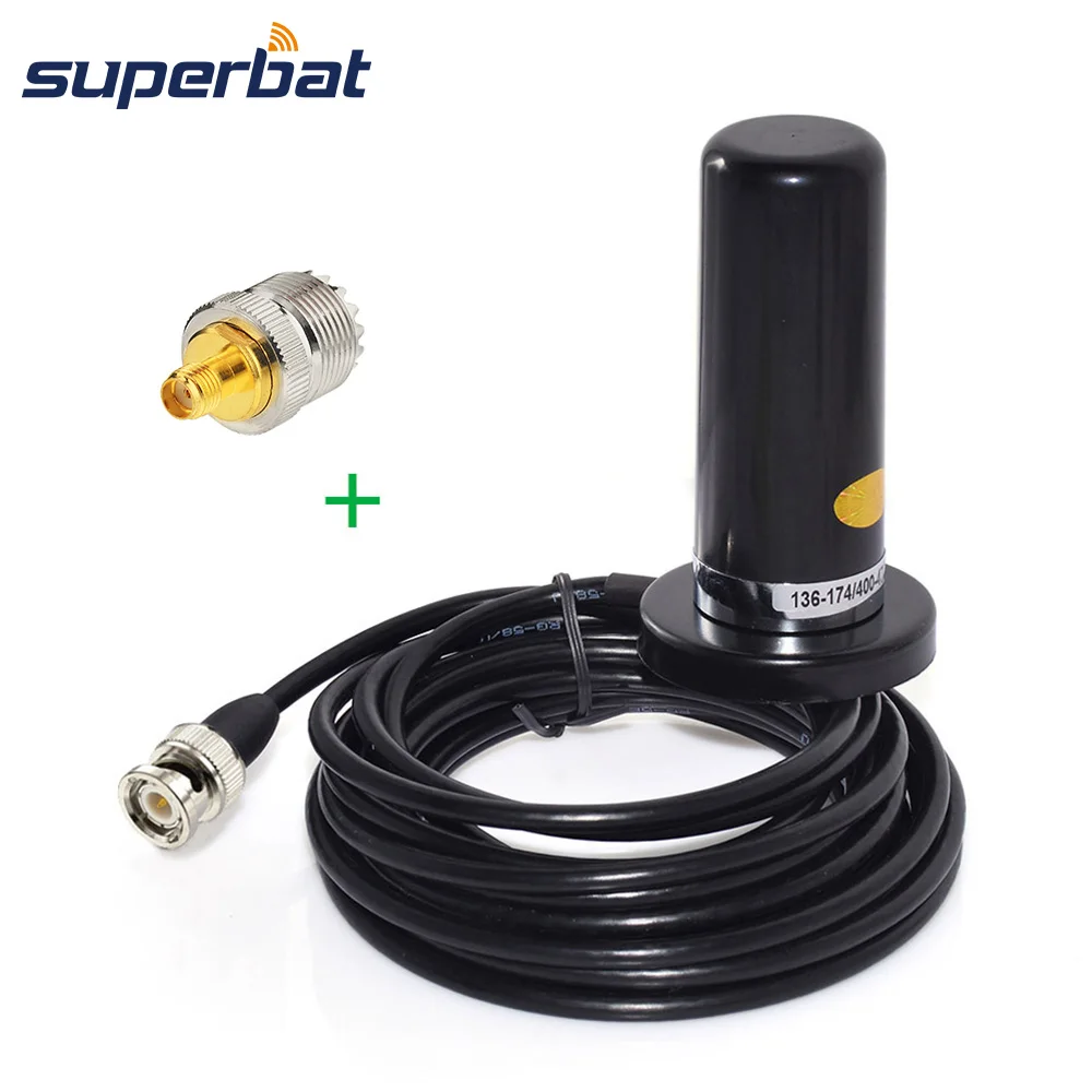 Всенаправленная Двухдиапазонная радиоантенна Superbat 144 430 МГц VHF UHF Ham с магнитным