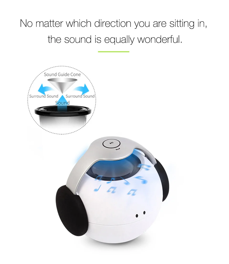 Cowin YOYO Bluetooth водонепроницаемый портативный стерео-динамик сабвуфер беспроводной мини Bluetooth Динамик hands-free мобильный телефон subwoo
