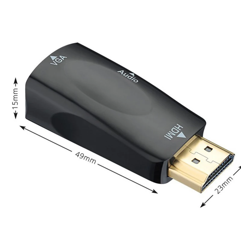 ZoVi HDMI-VGA адаптер конвертер с аудио кабелем папа-мама для ПК/ТВ/Xbox 360 PS3 видео и V1.4 1080p