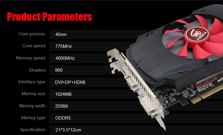 Видеокарты veine HD6850 1 ГБ GDDR5 графическая карта игровой настольный компьютер ПК видеокарты Поддержка DVI-D/HDMI PCI-E 2,0