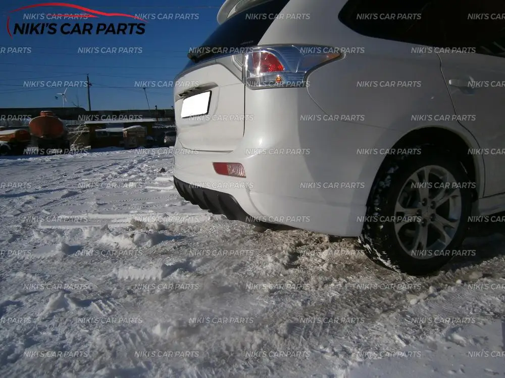 Диффузор для Mitsubishi Outlander III 2012-2015 задний бампер ABS пластиковый корпус