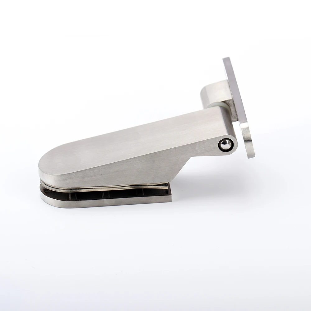 Безрамные стеклянные двери из нержавеющей стали поворотные металлическая петля