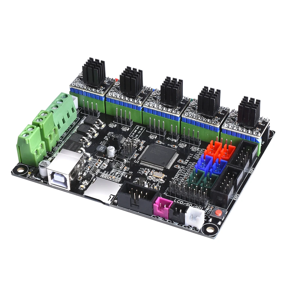 BIGTREETECH SKR V1.1 32 бит Smoothieboard с ARM cpu плата управления открытым исходным кодом Reprap MKS GEN L