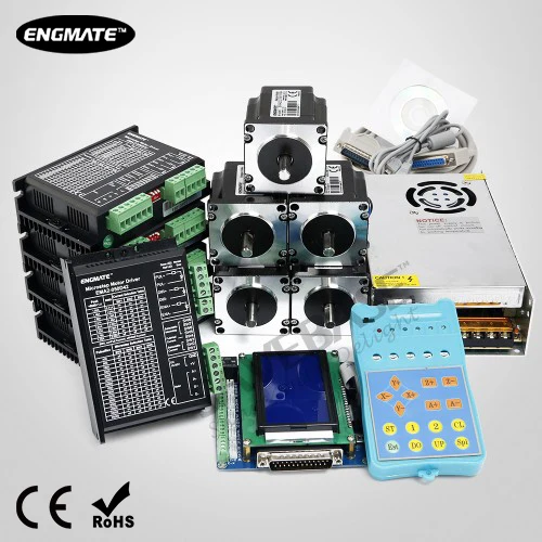 ЧПУ Комплект 5 оси Стандартный Интерфейсная Плата и Шаговые Драйверы Nema23 Шаговый