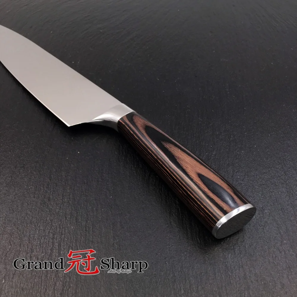 Высококачественный нож шеф повара GRANDSHARP 8 дюймов японский кухонный из