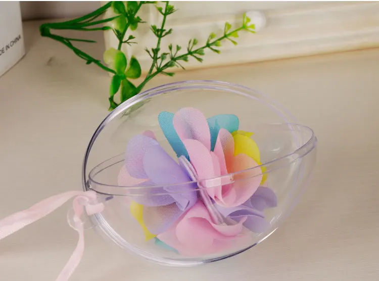 Рождественские шары украшения в форме яиц PS материал прозрачный пластиковый мяч