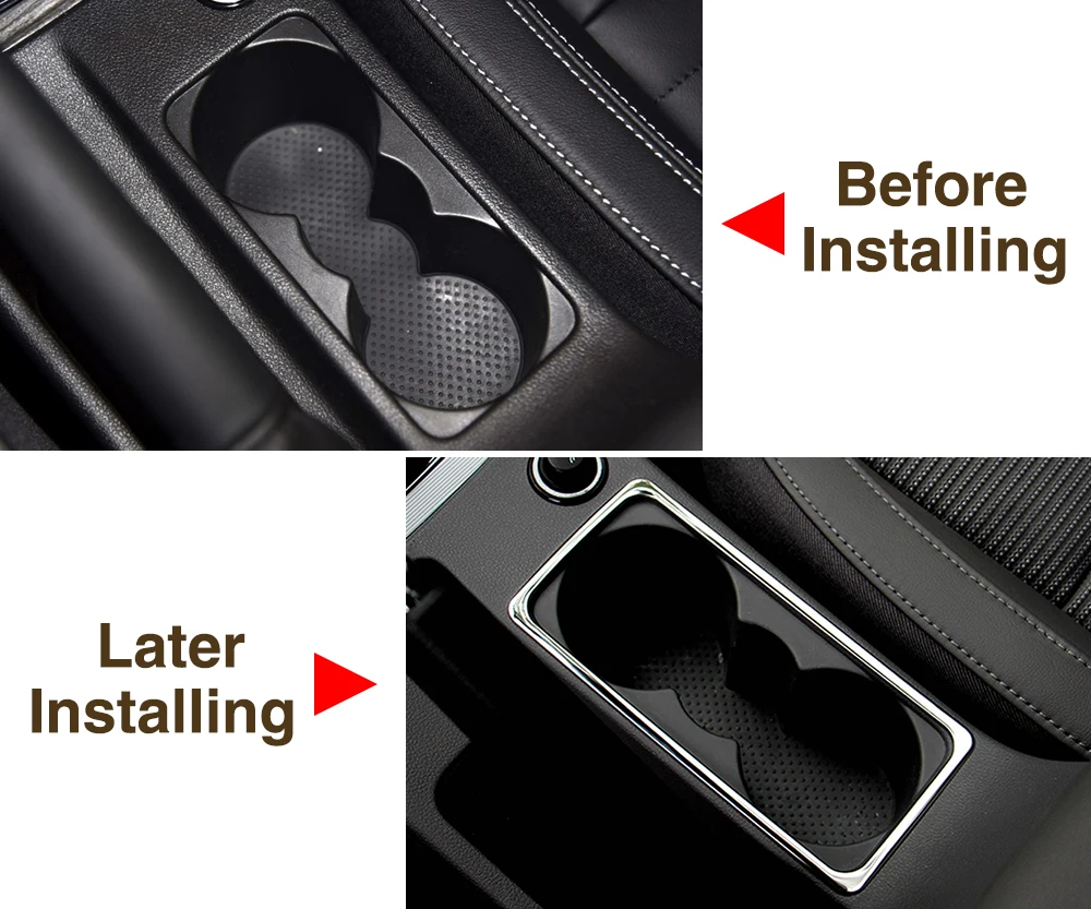 Нержавеющая Сталь автомобильный держатель для стакана с водой в Салон рамка