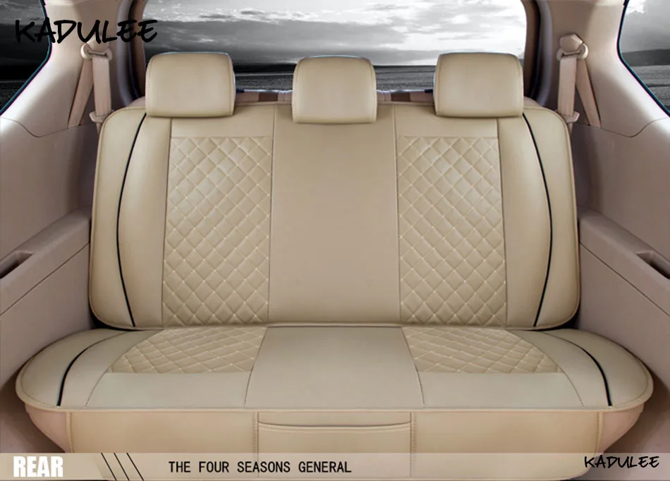 KADULEE pu Кожаные чехлы для сидений автомобиля для jac s3 toyota land cruiser nissan altima ford fiesta great wall hover защитное покрытие автомобильного сиденья
