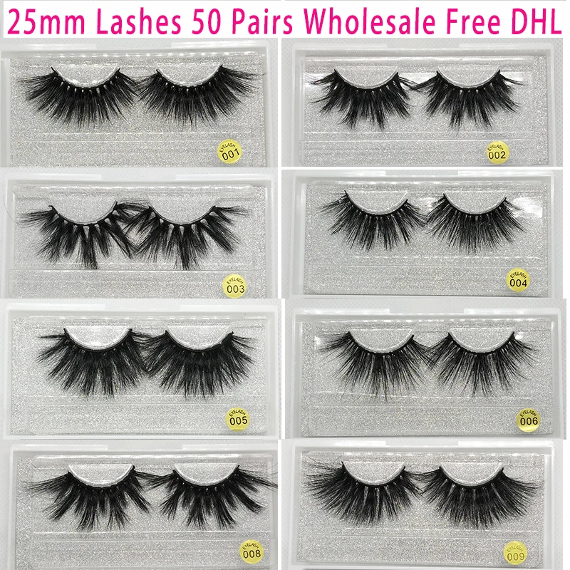 50 Pairs Free DHL Vip Momo 25mm Lashes Dramatic Mink Lashes Soft Long 3D Mink Eyelashes Crisscross Full Volume Eye Lashes Makeup