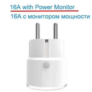AVATTO, Wi-Fi, пульт дистанционного управления, умная вилка, 16А, мощность, энергия, монитор, умная розетка, ЕС, FR, розетки, работает с Alexa Google Home IFTTT - Цвет: EU 16A Power Monitor