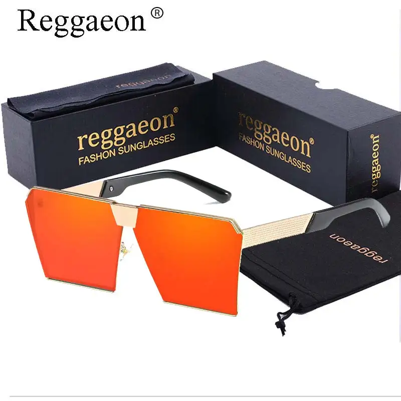 REGGAEON Лидер продаж большие Размеры женские солнцезащитные очки высокого модные