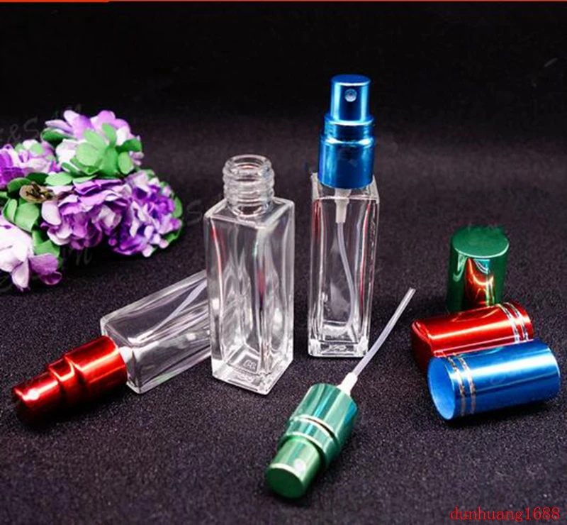 

10ML Transparent Long Square Bottle Perfume Glass Empty Spray Bottle 543#