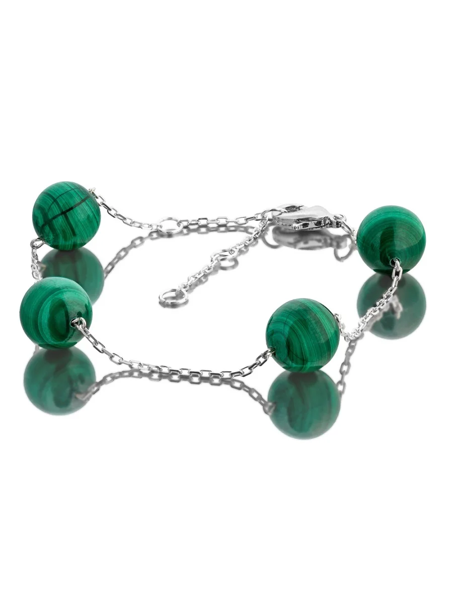 Bracelet with malachite | Украшения и аксессуары