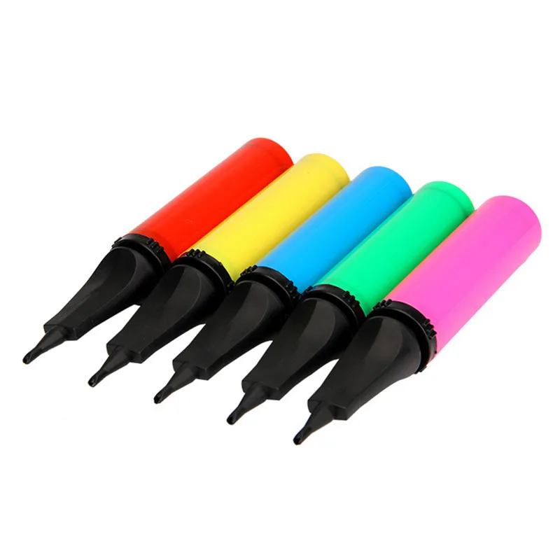 Hand Balloon Air Pump Plastic Manual Inflating Latex Foil Accessories Birthday Party Festival Celebration Tools | Дом и сад