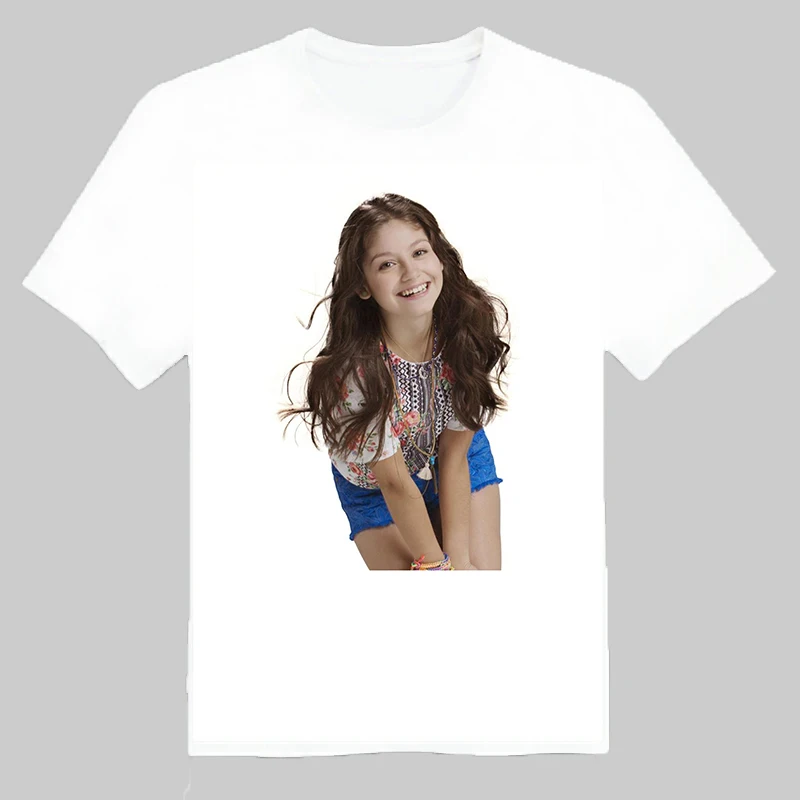 

2018 white T-shirts soy luna Short Sleeve Tops Tee Shirts Clothing for girl