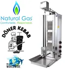 Автоматический спиннинг 3 горелки вертикальный коммерческий Бройлер барбекю шаурма гироскоп Донер кебаб такос Аль пастор гриль трампо машина