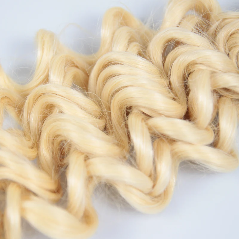 Beautiful Queen 10A Blonde Brazilian Human Hair Bundles 1/3 PCS/Lot 613 Water Wave Hair Bundle Weft Virgin Hair Extensions