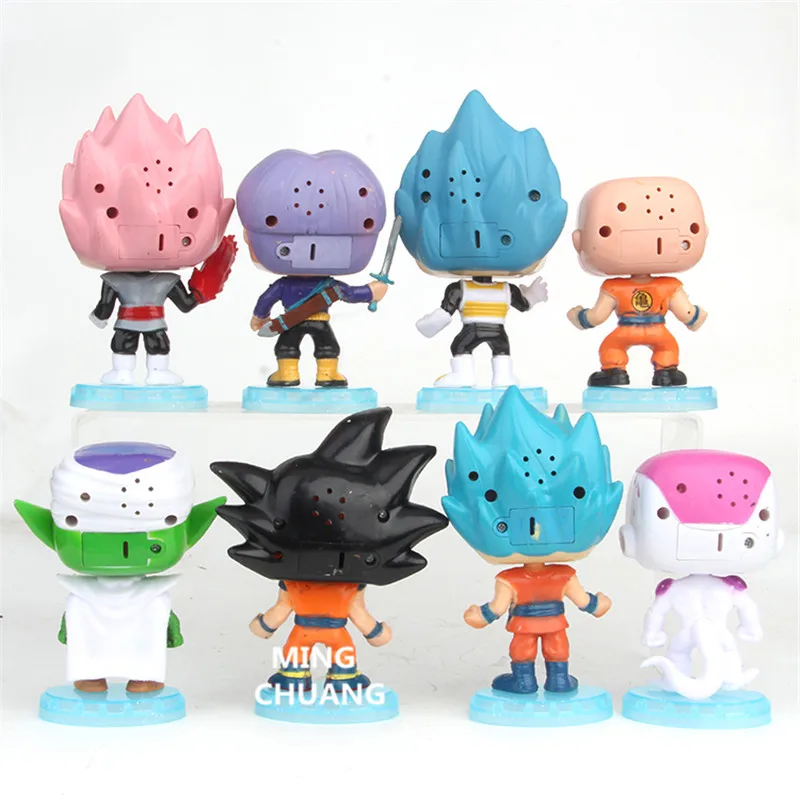 6 шт./компл. Dragon Ball Z Beak Frieza Vegeta Blue Son Goku пластиковая фигурка Коллекционная модель