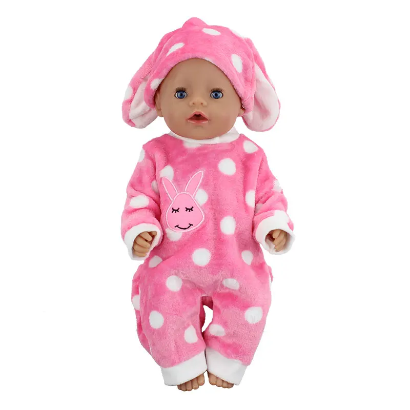 

Baby Doll Clothes Fit for 43cm Doll Cute Jumpers Rompers 17 Inch Doll Clothes