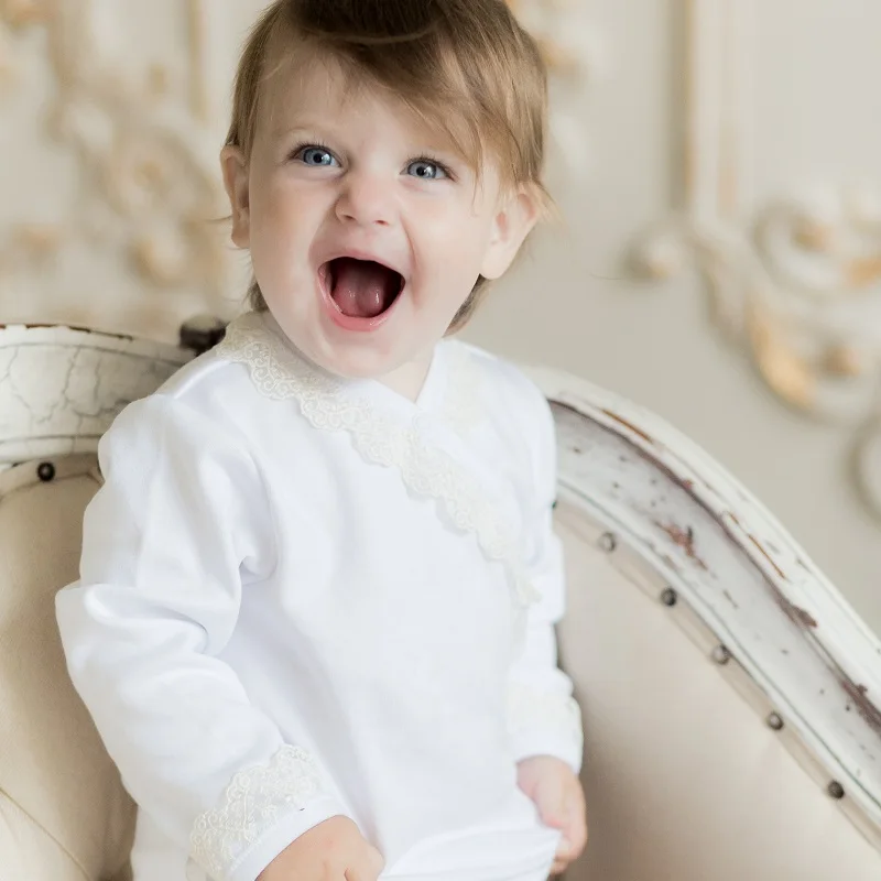 Baptismal set Lucky Child for boys and girls shirt jumpsuit footies blouse hat cap | Детская одежда и обувь