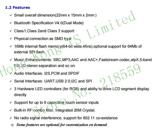 BTM875-B CSR8675 Bluetooth 5,0 Модуль группа ies/SPDIF цифровой аудио выход дифференциальный аналоговый тестовая плата