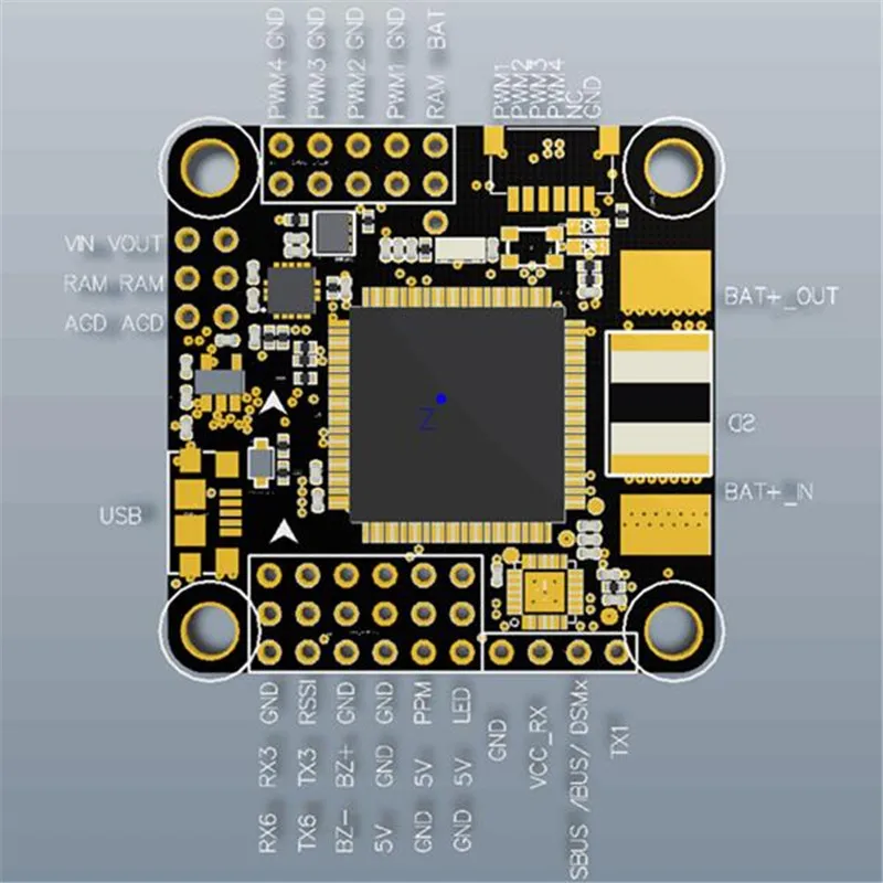 Омнибус F7 Pro Игровые джойстики Управление встроенный двойной гироскопа AIO OSD