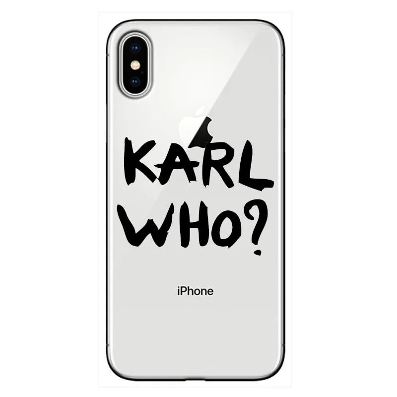 Karl Lagerfeld прозрачный высококачественный силиконовый мягкий ТПУ чехол для
