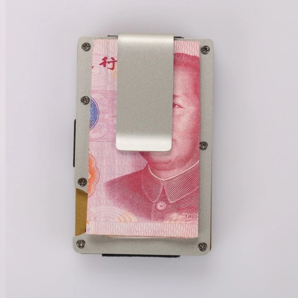 Модный металлический держатель для кредитных карт органайзер с клипсой денег|metal