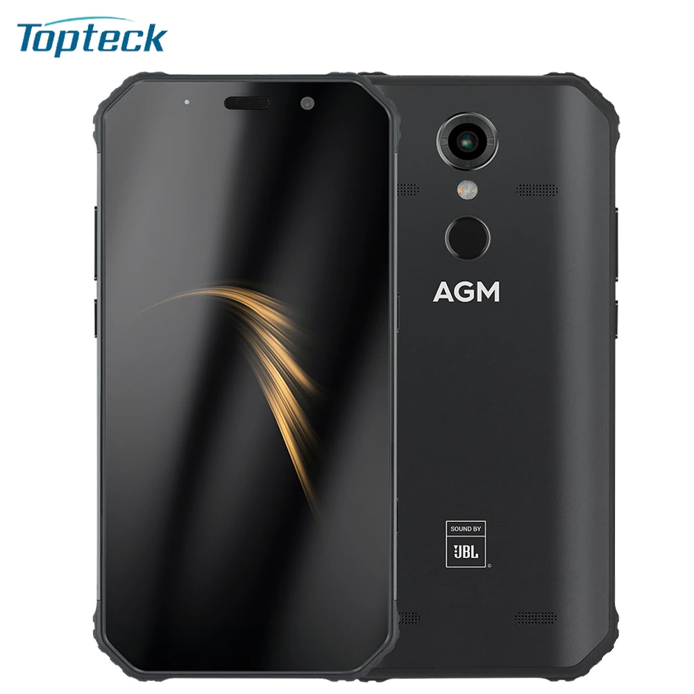 AGM A9 5400 мА/ч, 3/4 Гб оперативной памяти, 32/64GB прочный мобильный телефон IP68 Водонепроницаемый 5,99 дюймов 18:9 16MP+ 12MP камеры отпечатков пальцев 4G LTE смартфон