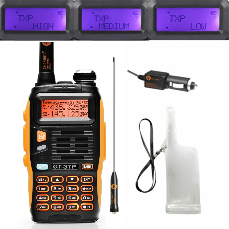 Baofeng GT 3TP MarkIII TP 1/4/8 Вт высокой Мощность DualBand 136 174/400 520 МГц ветчиной двусторонней