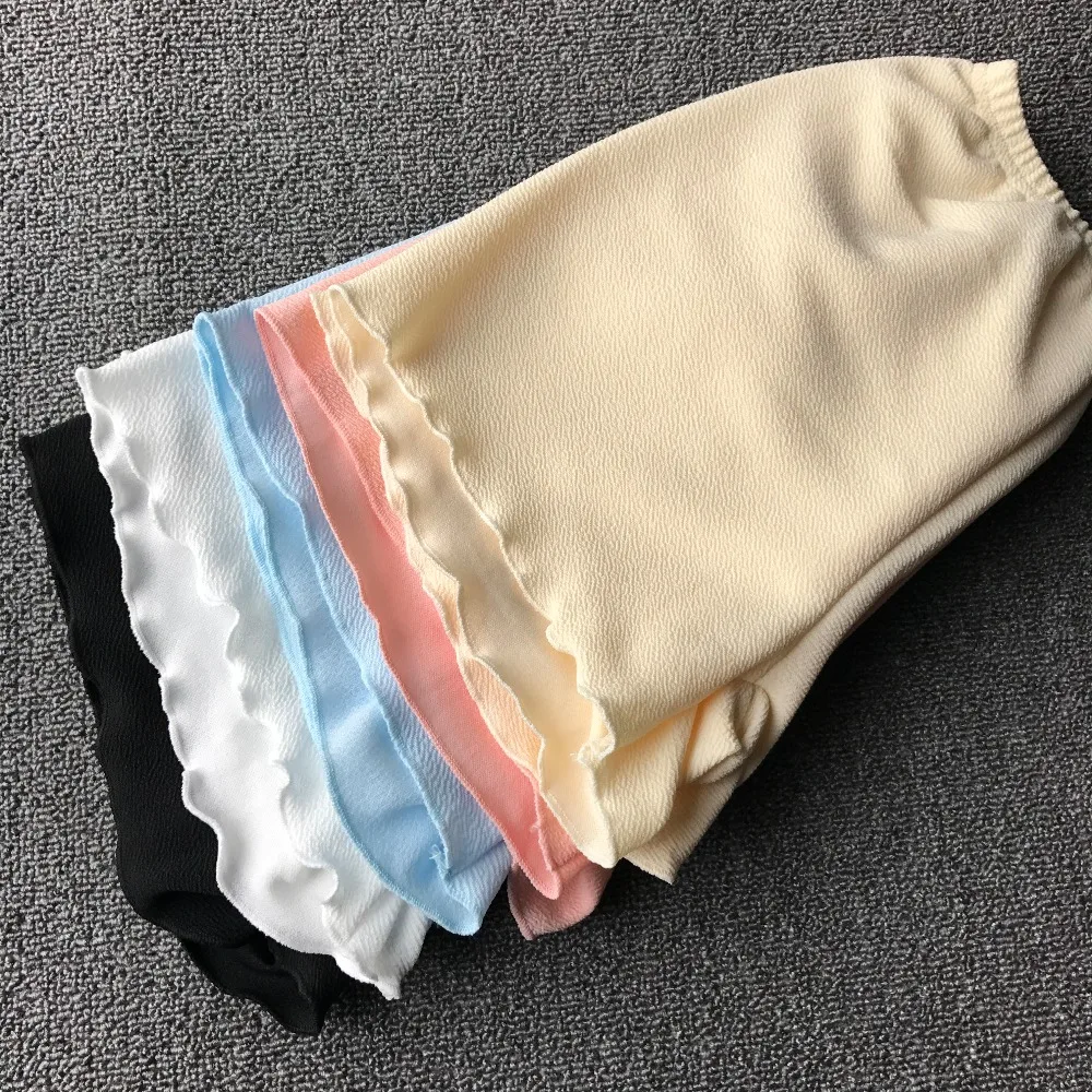 Женские брюки под брюки, однотонные хлопковые безопасные короткие штаны, шорты под юбку, безопасные легинсы, бесшовное белье, трусики