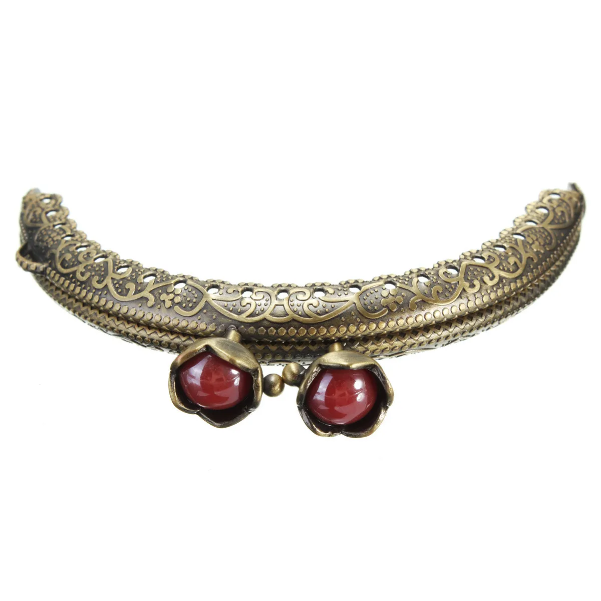 5 шт./лот бронзовая Тыква Голова накатка полукруглая рамка для монет кошелек