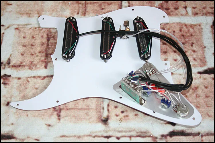 Пикапы для гитары ST пикапы SSS с двойной катушкой проводка Pickguard подходит Str 20 видов