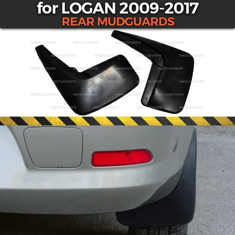 Брызговики для Renault Logan 2009 2017 на задних колесах аксессуары отделки брызговики