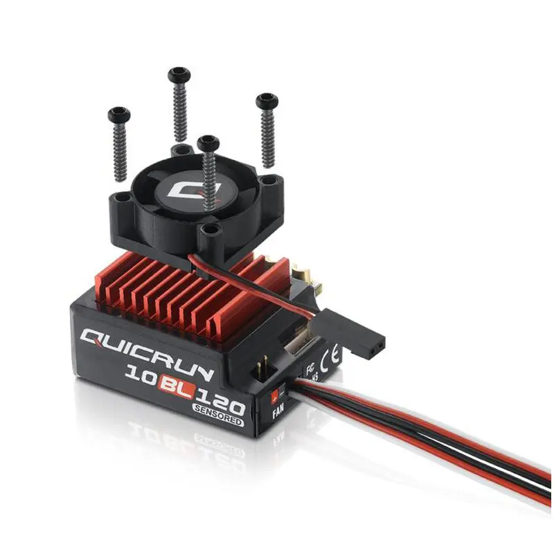 Высокое качество Hobbywing QUICRUN 10BL120 Sensored 120A 2 3S Lipo скорость бесщеточный ESC для 1/10 1/12 RC